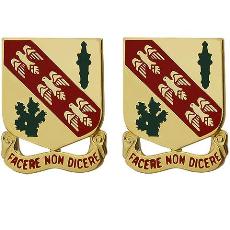 107th Cavalry Regiment Unit Crest (Facere Non Dicere)